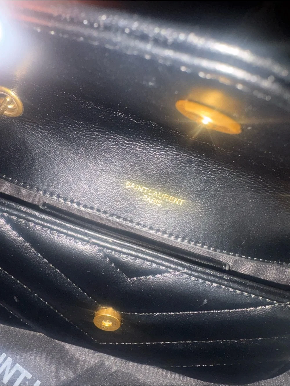 Saint Laurent compact quilted